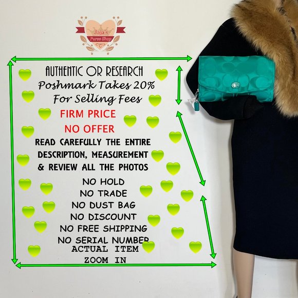 💚Coach Signature Fabric-Nylon Cosmetic Travel Bag💚 - Picture 16 of 16